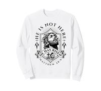 Lui Non è Qui è risorto Gesù Cristo Dio Retro Christian Felpa
