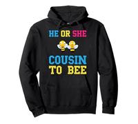 Lui o lei Cugino To Bee Baby Shower Party Gender Reveal Felpa con Cappuccio