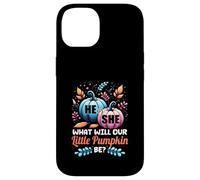 Lui o Lei What Will Our Little Pumpkin Be Autumn Baby Shower Custodia per iPhone 14