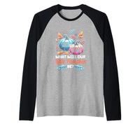 Lui o Lei What Will Our Little Pumpkin Be Autumn Baby Shower Maglia con Maniche Raglan