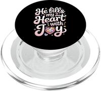 Lui Riempie Il Mio Cuore Di Gioia Cristiano PopSockets PopGrip per MagSafe