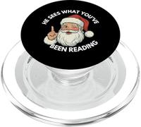 Lui vede quello che hai letto libro divertente Natale PopSockets PopGrip per MagSafe