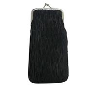 Luigi 80340bk Custodia per Occhiali, Nero, Etichettalia Unica Donna