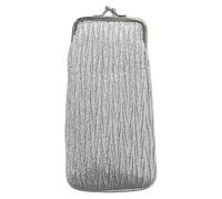 Luigi 80340svr Custodia per Occhiali, Argento, Etichettalia Unica Donna