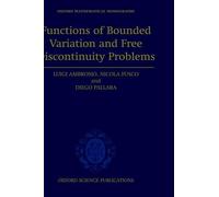 Luigi Ambrosio Nico Functions of Bounded Variation and Free (Copertina rigida)