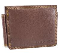 Luigi Benetton Portafoglio Uomo in Vera Pelle, Doppio Ferma Soldi, Porta Monete con Molla Centrale SEI Slot Porta carte Dimensioni 10X8,5X2 cm Art. 3184 (MARRONE)