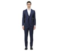 Luigi Bianchi Mantova, ,Suits ,Uomo ,Blu ,2XL Abito in tessuto spigato simil solaro