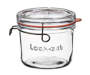 Luigi Bormioli Lock-Eat - Barattolo per conserve, 12 x 12 x 10,5 cm