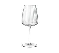Luigi Bormioli Optica - Set di 4 bicchieri da vino in cristallo, 550 ml, lavabili in lavastoviglie