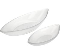 Luigi bormioli riflessi, set 2 ciotole antipastiere, in vetro