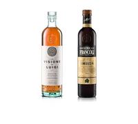 Luigi Francoli - Set Grappa Limousin 700ml + La Visione di Luigi Riserva 700ml - OFFERTA PROMO Grappe Piemontesi da Distillazione Ecosostenibile
