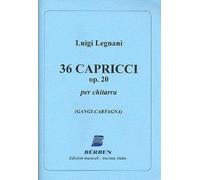 36 CAPRICCI OP 20 - LUIGI LEGNANI - SPARTITI CHITARRA CLASSICA