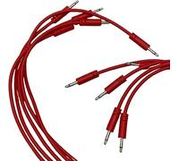 Luigi's Modular Supply Spaghetti Eurorack Patch Cables - Confezione di 5 cavi rossi, 90 cm