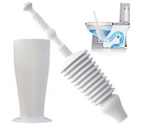 Luigi's Stura Scarichi - Stura Water con Doppia Spinta Potente - Design a Soffietto per Massima Pressione - per WC a Basso Flusso, Allungati, Fondo Quadrato - Grigio