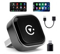 LUIRSAY Mini USB Wireless CarPlay Adapter for iPhone & Wireless Android Auto 2 in 1 | Convert Wired to Wireless for iPhone & Android | Fast Auto Multimedia Dongle, USB Type-A and C Support