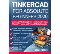 Luis J Russell Tinkercad for Absolute Beginners 2026 (Tascabile)