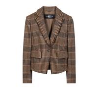 Luisa Cerano - Blazer a monopetto a quadri - - Jackets - Donna - Marrone - XL