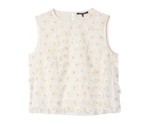 Luisa Cerano - Blusentop mit Blüten - - Tops - Donna - Bianco - S