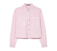 Luisa Cerano - Camicia in denim con orlo sfrangiato - - Blouses & Shirts - Donna - Rosa - L