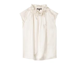 Luisa Cerano - Camicia Senza Maniche in Seta - - Blouses & Shirts - Donna - Bianco - L
