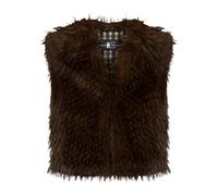 Luisa Cerano - Gilet Boho effetto pelliccia - - Jackets - Donna - Marrone - XL
