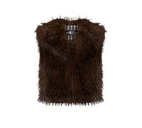 Luisa Cerano - Gilet Boho effetto pelliccia - - Jackets - Donna - Marrone - XS