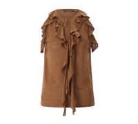 Luisa Cerano - Linen Jersey Top - - Blouses & Shirts - Donna - Marrone - XS