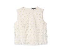 Luisa Cerano - Blusentop mit Blüten - - Tops - Donna - Bianco - S