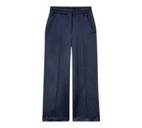 Luisa Cerano, ,Trousers ,Donna ,Blu ,M Pantaloni ampi in misto lino