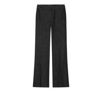 Luisa Cerano, ,Trousers ,Donna ,Nero ,L Pinstripe Bootleg Denim