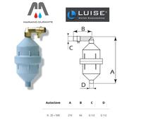 LUISE ALIMENTATORE AUTOMATICO D'ARIA MINI PER AUTOCLAVE della capacità max.500LT