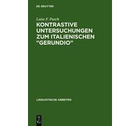 Luise F Pusch Kontrastive Untersuchungen Zum Italienischen Ge (Copertina rigida)