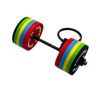 LUJIAXI Fitness Inspire - Portachiavi con bilanciere in PVC robusto, decorazione per amanti della palestra e dello sport, in diversi colori, portachiavi con bilanciere in metallo