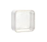 LUJIAXI Membrana Scatola di immagazzinaggio di gioielli Scatola di cornici galleggianti Contenitore trasparente Rack per anelli Collana Orecchini Francobolli Moneta Trasparente Telaio galleggiante