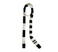 LUJIAXI Sciarpa da donna alla moda lavorata a maglia leggera sciarpa moderna a righe sciarpe per autunno e inverno armadi autunno inverno sciarpa, Beige e nero., Taglia unica