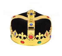 LUJIAXI Tiaras di cristallo Cosplay copricapo partito costume tiaras re animazione cappello per mascherate gioco di ruolo corona e scettro bambini