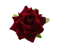 LUJIYY Fermaglio per capelli a forma di fiore, da donna, con rosa, fermaglio per capelli a forma di fiore, spilla da sposa, spilla a forma di rosa, spilla a forma di fiore