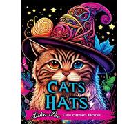 Luka Poe Cats with Hats Coloring Book (Tascabile)