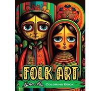 Luka Poe Folk Art Coloring Book (Tascabile)