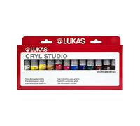 Lukas Cryl Studio, Set di colori acrilici, 12 x 20 ml