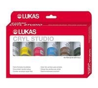 Lukas Cryl Studio, Set di colori acrilici, 6 x 75 ml