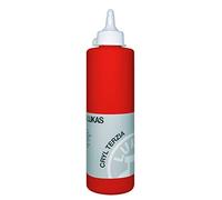 LUKAS CRYL TERZIA 500 ml - Colore acrilico di qualità da studio - Tonalità rosso cadmio chiaro (imit.)