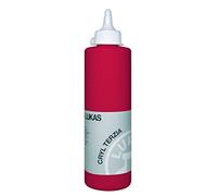 LUKAS CRYL TERZIA 500 ml - Colore acrilico di qualità professionale - Colore rosso cadmio scuro (imitazione)