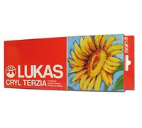 LUKAS CRYL TERZIA, set di colori acrilici, 12 x 12 ml, in scatola di cartone, colori primari
