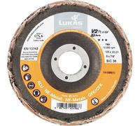 Lukas - Dischi abrasivi con lamelle da 125 mm, dischi per sgrossatura V2 Power, dischi abrasivi in carburo di silicio, 10 pezzi