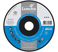 LUKAS Disco da taglio Progress*** forma dritta, 125 x 1,0 x 22,23 mm, contenuto: 25 pezzi