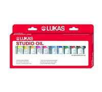 Lukas Studio Wooden Box Set di colori ad olio 12 x 20 ml