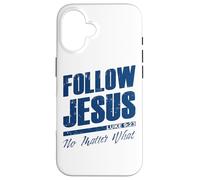 Luke 9:23 Follow Jesus No Matter What - Christian Gospel Custodia per iPhone 16