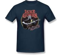 Luke Combs Creative Men's Basic Short Sleeve T-Shirt O Neck Shirts Tops Tee Black Navy Blue