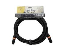 Luke & Daniel Ultimate Series Cavo CANNON (xlr) - CANNON (xlr) Professionale per Strumenti OD8 Resistente con Protezione da interferenze e massima chiarezza (5 METRI, CONNETTORE ARANCIONE)